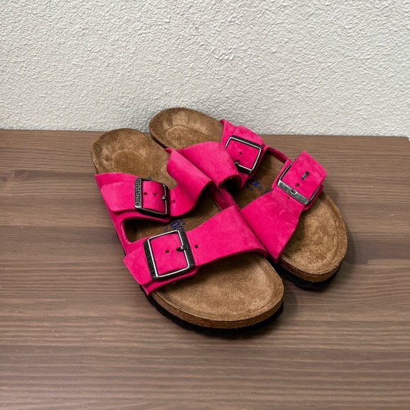 Birkenstock | Hot Pink Soft Footbed 37Narrow - Picture 2 of 6